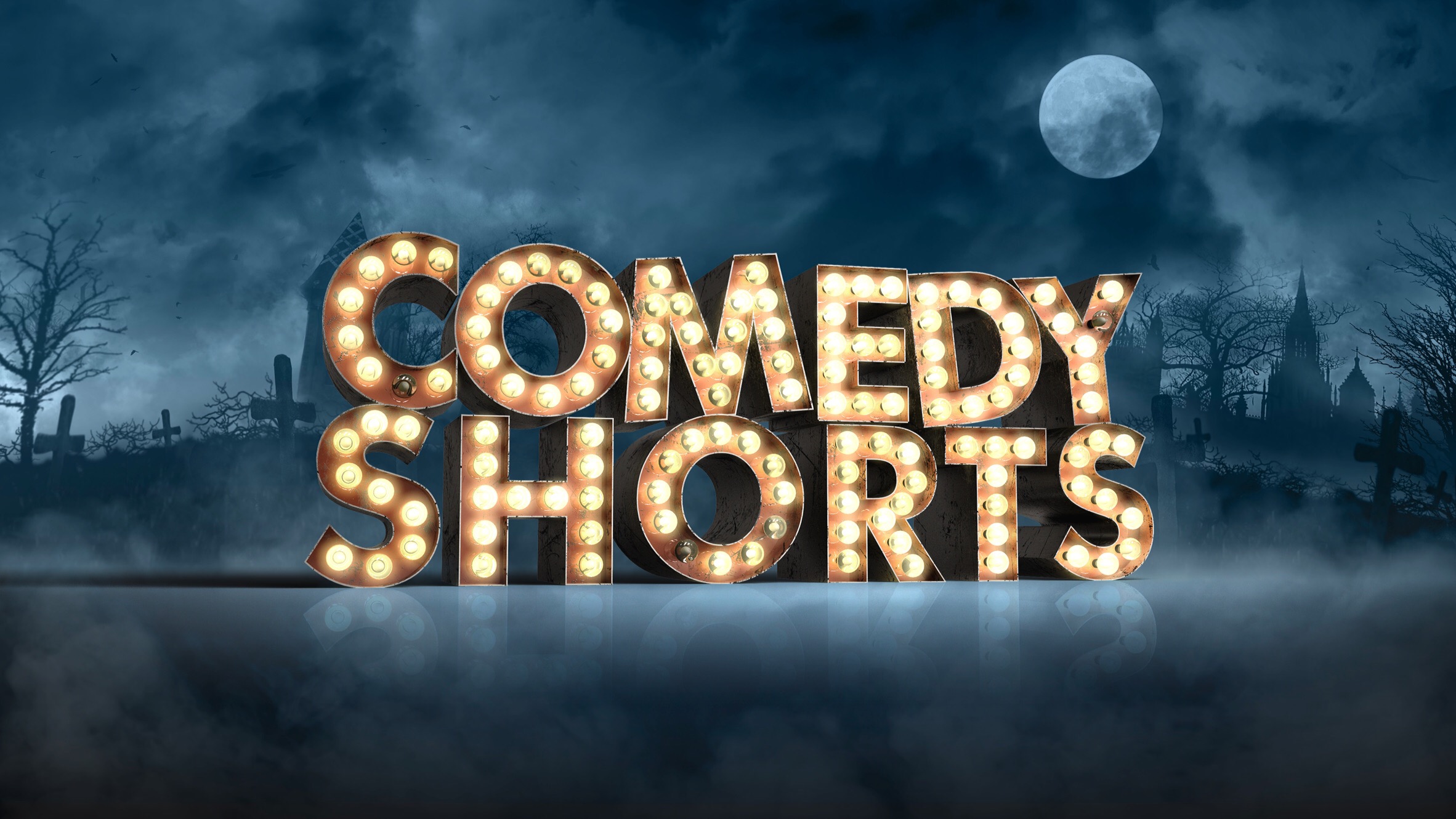 Заставка Viju+ comedy. Halloween Sky. Comedy shorts