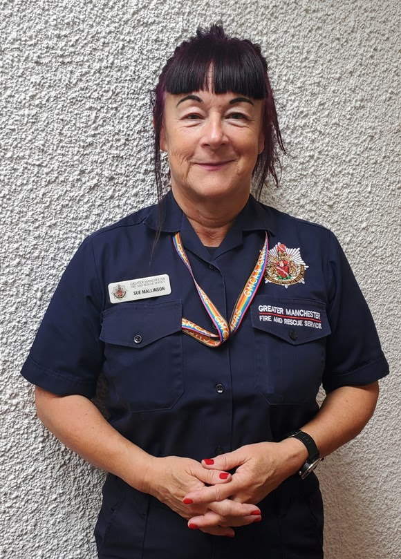 Sue Mallinson, a Prevention Trainer for Greater Manchester Fire and Rescue Service has been named joint ‘Bright Light Award’