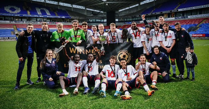 Bolton Wanderers' Under-19s Elite Football Development Squad are champions after winning the National Football Youth League Men’s Cup