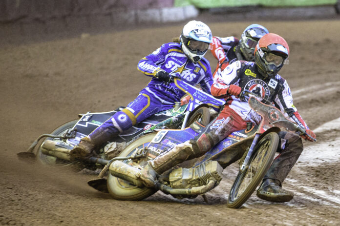 A closely contested battle at the National Speedway Stadium ended with a 48-42 victory and three more league points for the Aces