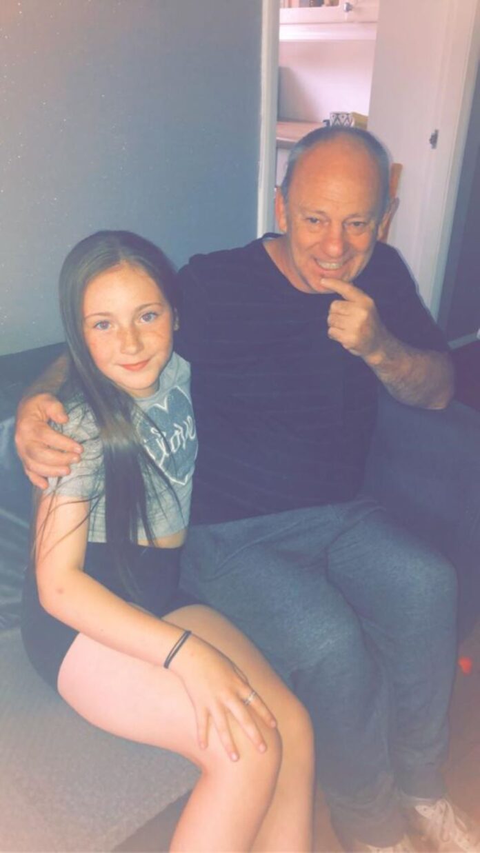 Layla, 9, from Rochdale used calming techniques she has learnt to cope with anxiety to help her grandad who has a brain condition