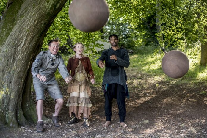 An outdoor immersive theatre adaptation of the children's book, The Lost Words, is taking place in the grounds of Bolton School in Bolton