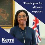 Three candidates remain now in the Tory leadership race after Kemi Badenoch was eliminated in fourth round