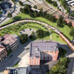 The next milestone in Stockport £1billion transformation started as works commenced to build a new cycling and walking link