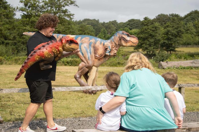 Visitors to Knowsley Safari will be able to travel back in time to the prehistoric age later this month welcoming Teach Rex