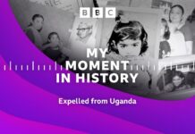 A BBC radio podcast explores the lived experiences of Ugandan Asians who arrived in the UK as refugees after being expelled from the country