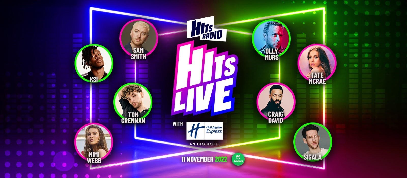 hits radio tour manchester line up