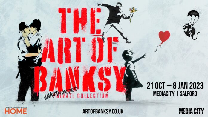 Following a successful year-long run in London and critical acclaim around the world, The Art of Banksy has opened at MediaCity